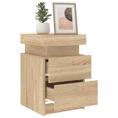Bedside Cabinet with LED Lights