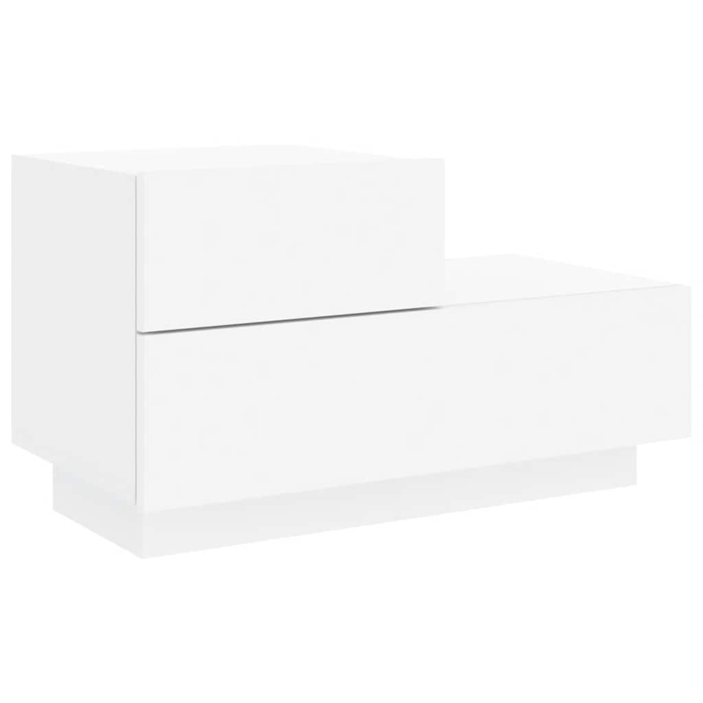 vidaXL Bedside Cabinet | White | Engineered wood | Medium | Bedside Cabinet 5
