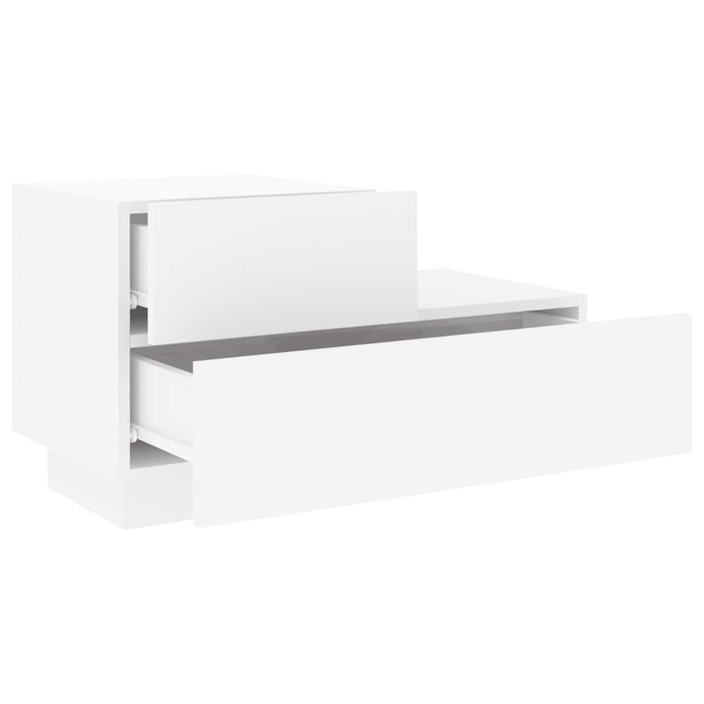 vidaXL Bedside Cabinet | White | Engineered wood | Medium | Bedside Cabinet 6