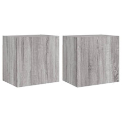 vidaXL TV Wall Cabinets 2 pcs Grey Sonoma 40.5x30x40 cm Engineered Wood 2