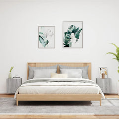 vidaXL TV Wall Cabinets 2 pcs Grey Sonoma 40.5x30x40 cm Engineered Wood 3