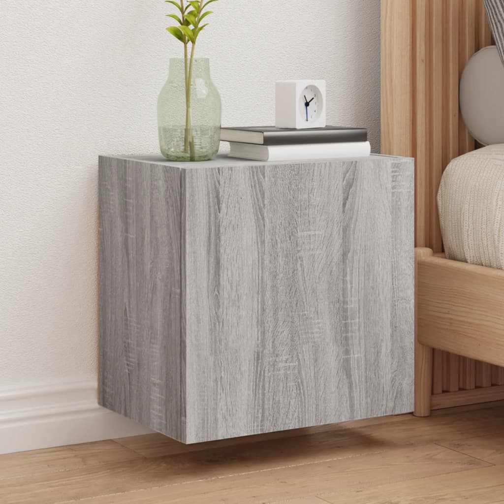 vidaXL TV Wall Cabinets 2 pcs Grey Sonoma 40.5x30x40 cm Engineered Wood 1