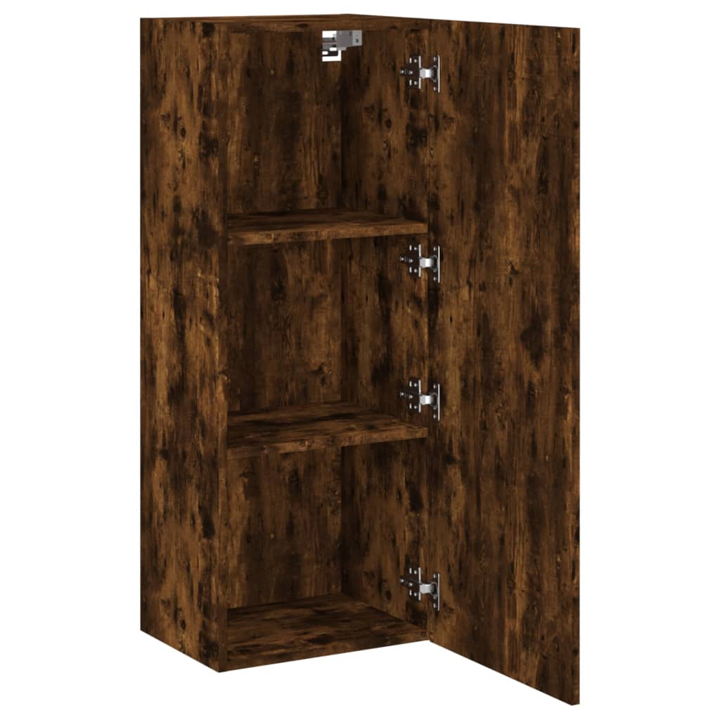 TV Wall Cabinet 40.5x30x102 cm Engineered Wood Smoked oak