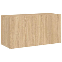 vidaXL TV Cabinet Wall-mounted Sonoma Oak 80x30x41 cm 2