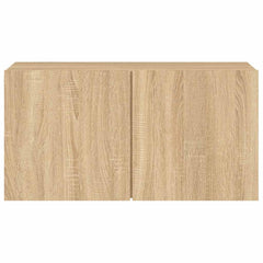 vidaXL TV Cabinet Wall-mounted Sonoma Oak 80x30x41 cm 6