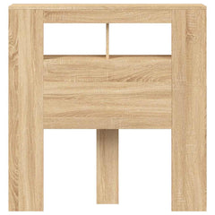 vidaXL LED Headboard Sonoma Oak 100x18,5x103,5 cm Engineered Wood 5