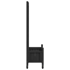 vidaXL Planter | Black | Solid fir wood, Iron | Medium | Planters | Planter 5