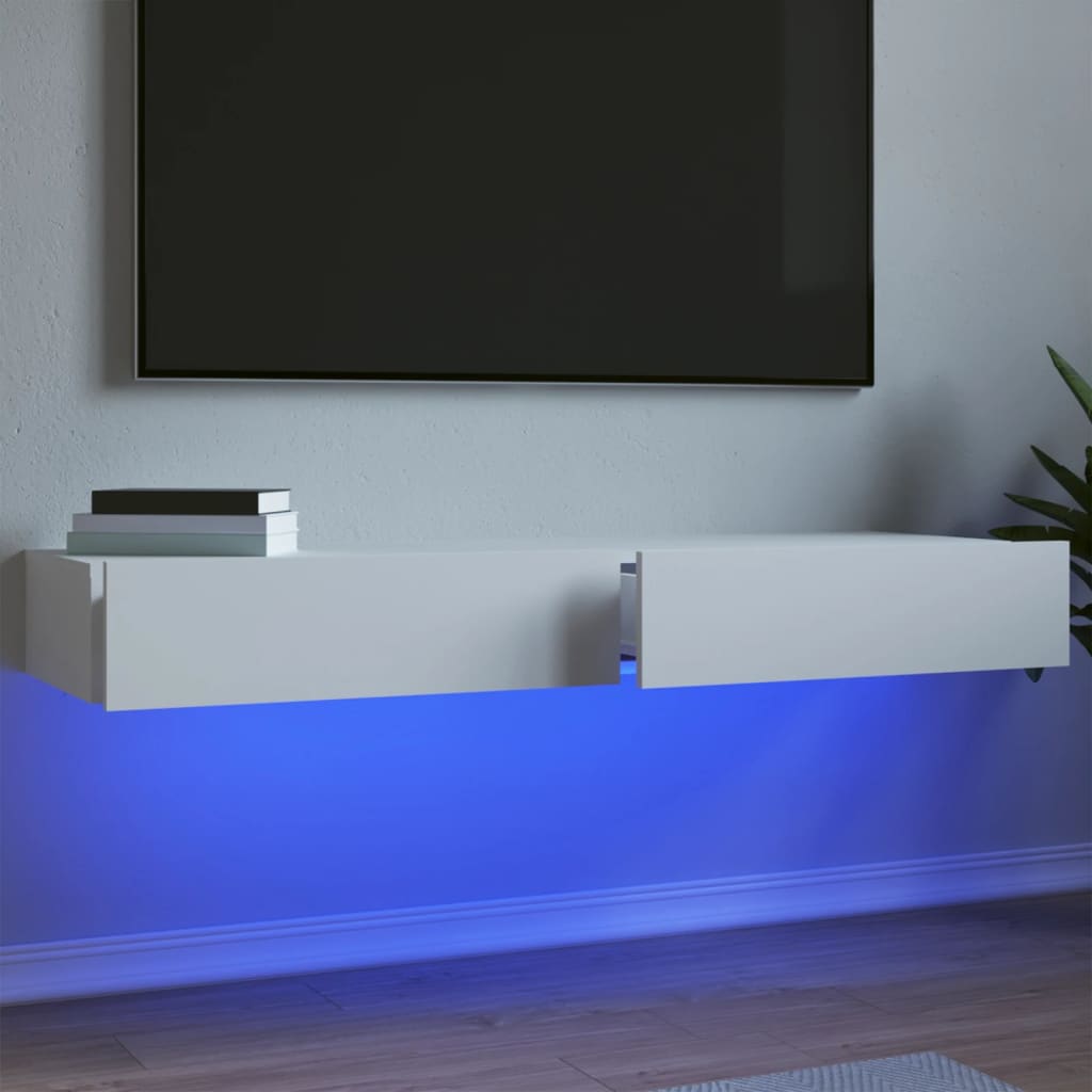 vidaXL TV Cabinet Set with LED Lights 60x35x15.5 cm 2 pcs