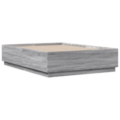 Bed Frame without Mattress Grey sonoma