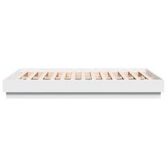 Bed Frame without Mattress 140x190 cm White