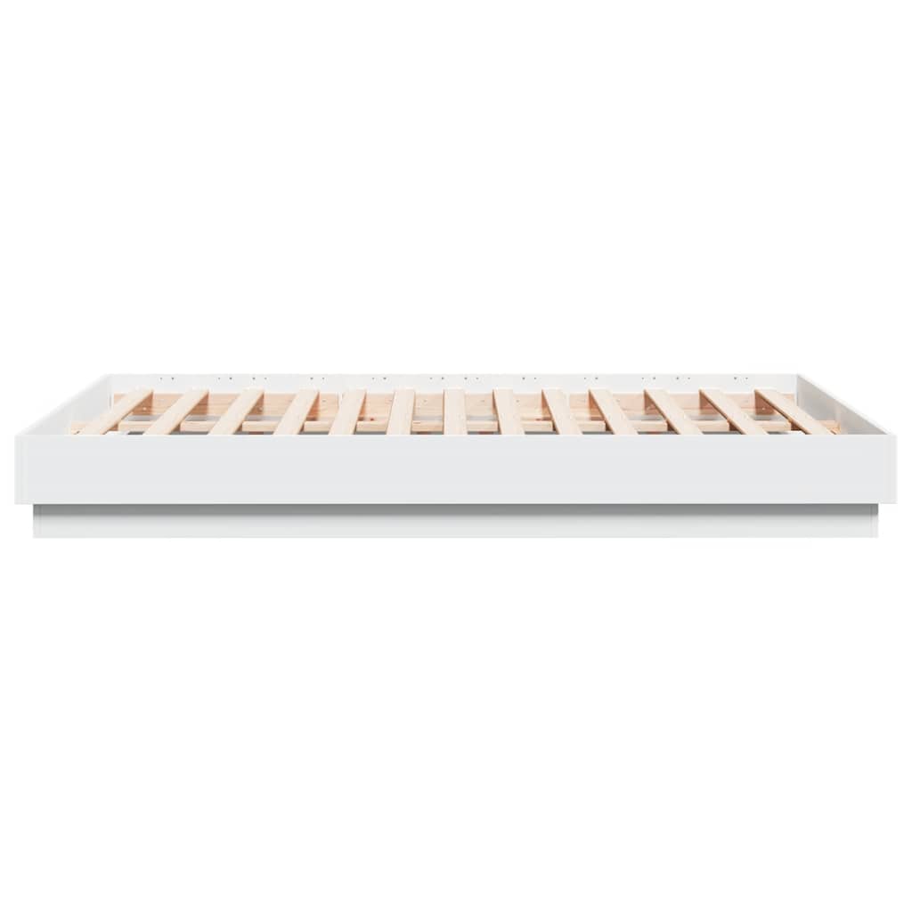 Bed Frame without Mattress 135x190 cm White