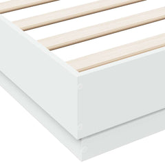 Bed Frame without Mattress 120x190 cm White