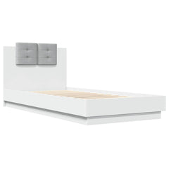 Bed Frame without Mattress 90x200 cm White