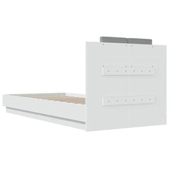 Bed Frame without Mattress 90x200 cm White