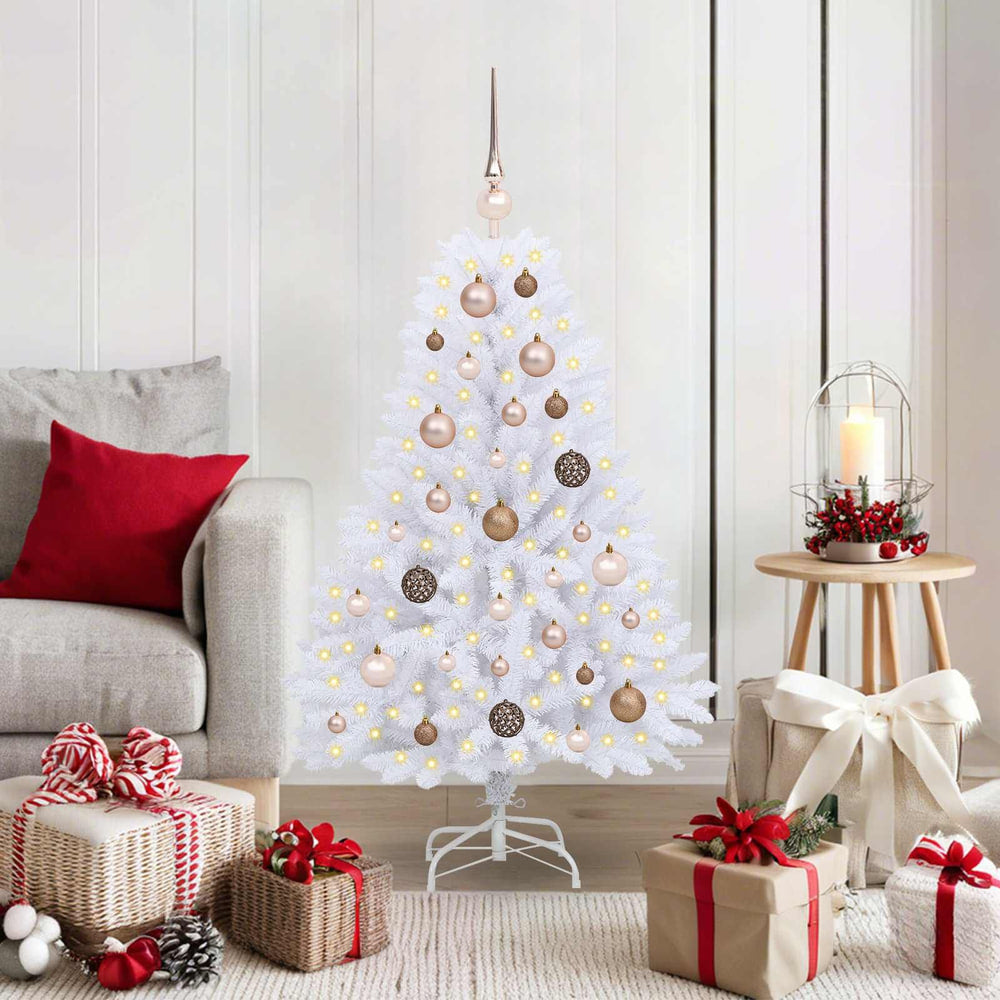 Artificial Christmas Tree 120 cm PVC and Steel White