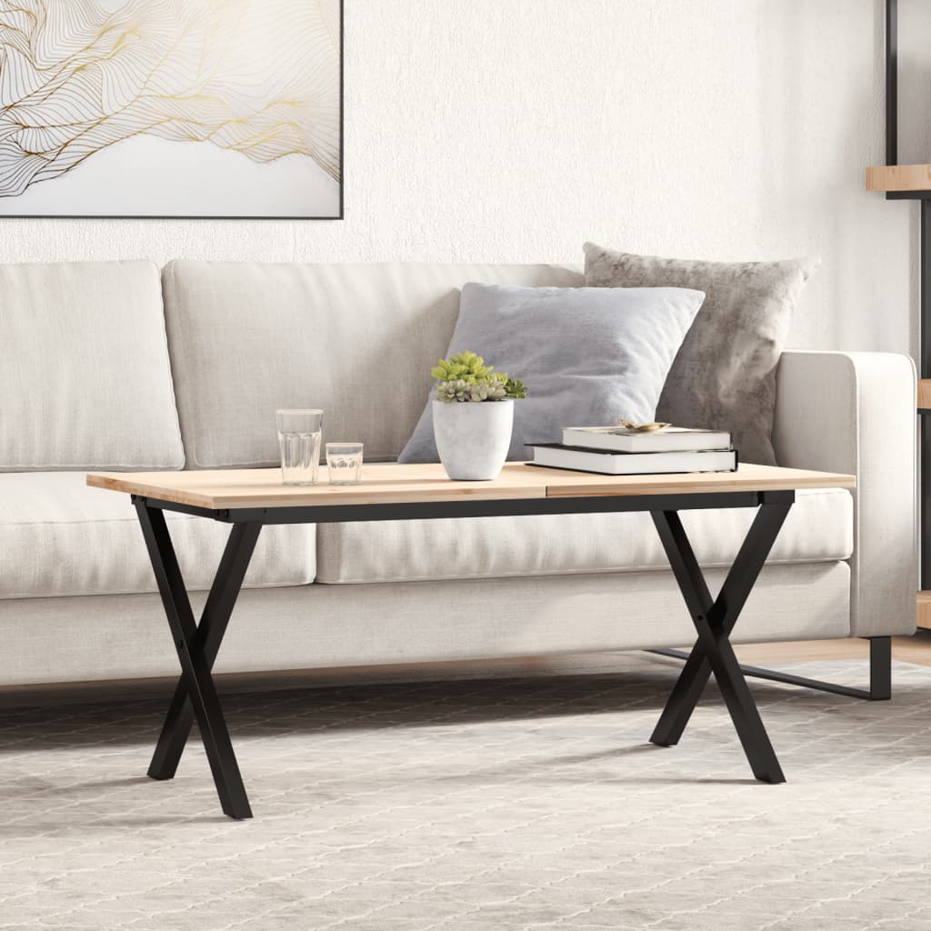 vidaXL Coffee Table Legs X-Frame 70x30x43 cm Steel 1