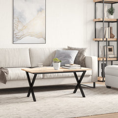 vidaXL Coffee Table Legs X-Frame 90x30x43 cm Steel 3
