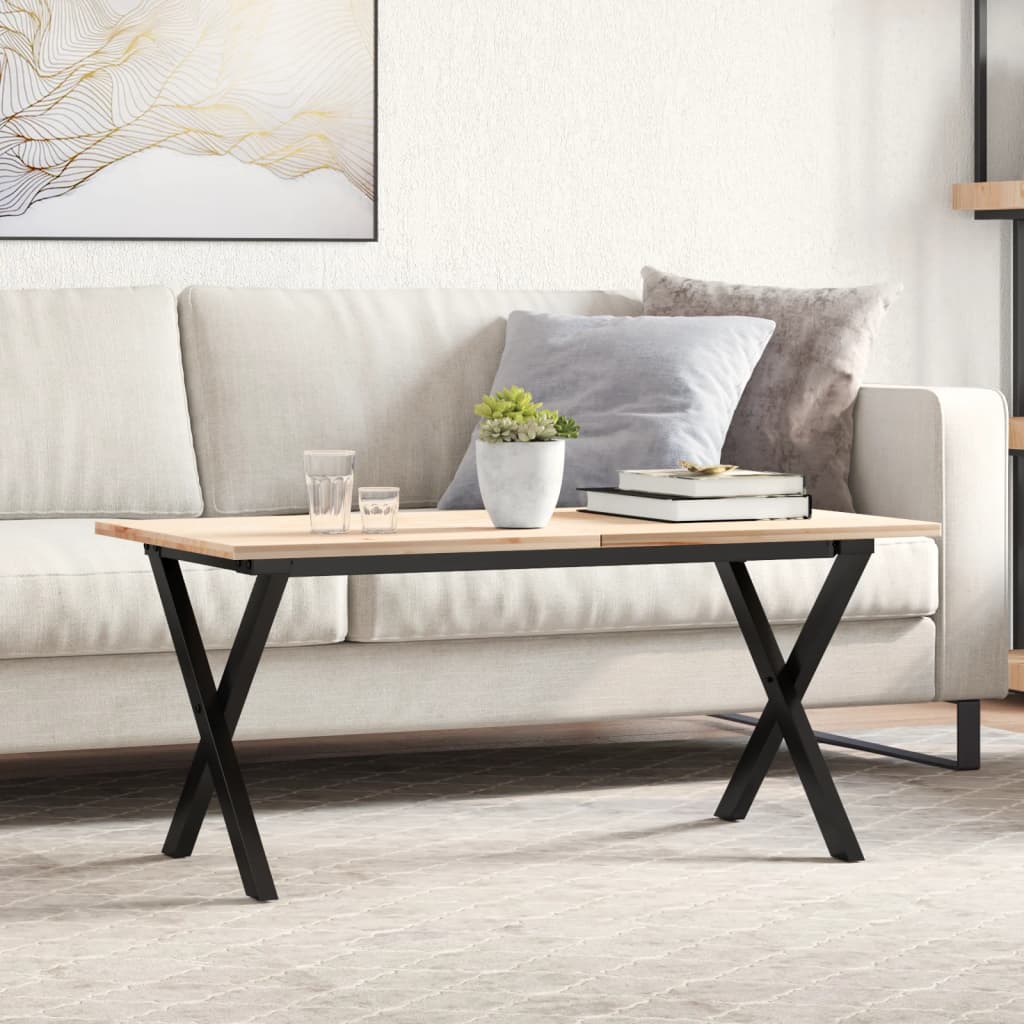 vidaXL Coffee Table Legs X-Frame 90x30x43 cm Steel 1
