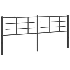 vidaXL Metal Replace Headboard Black 200 cm 2