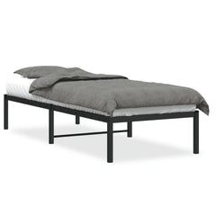 vidaXL Metal Bed Frame without Mattress Black 80x200cm 2