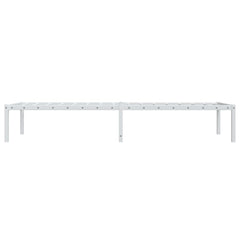 Metal Bed Frame without Mattress White 75 cm 190 cm