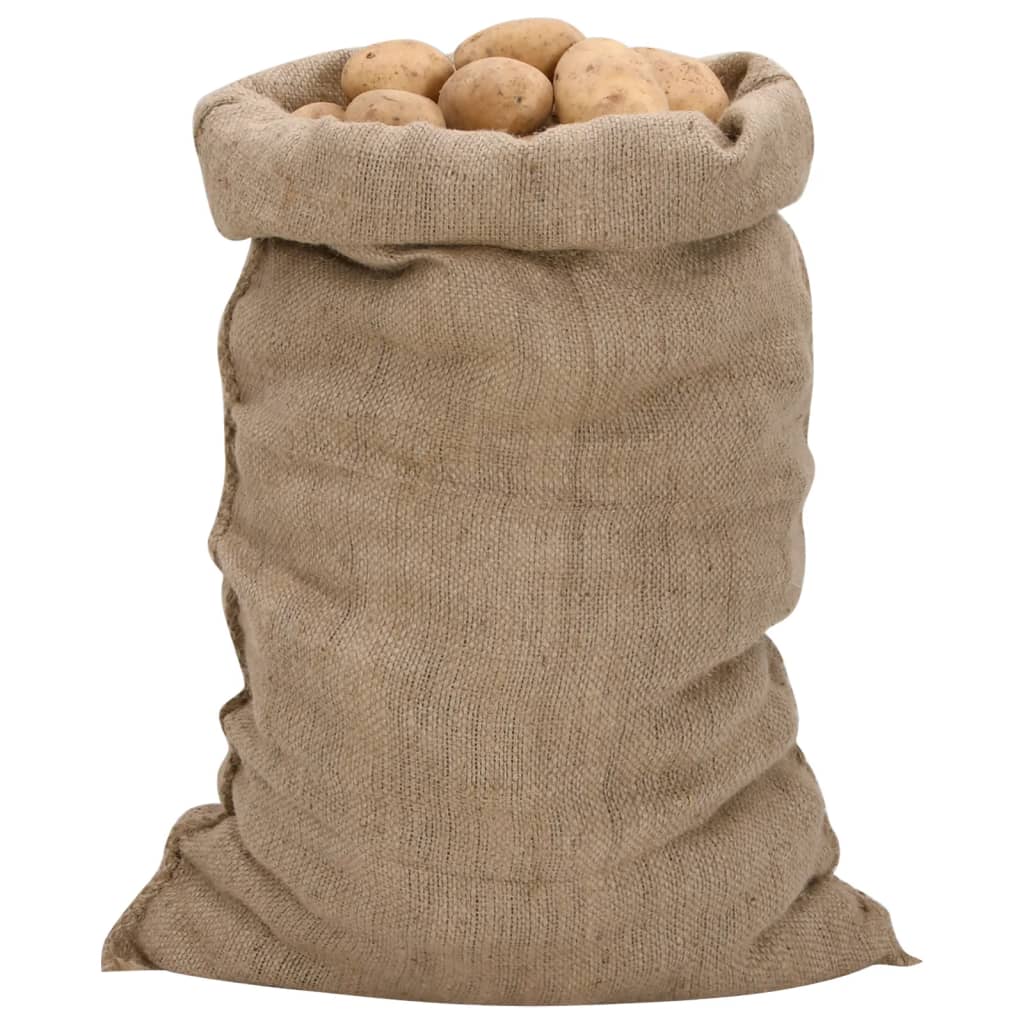 vidaXL Jute Sacks 10 pcs 60x105 cm 100% Jute 340 gsm 2