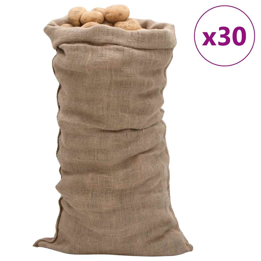 Jute Sacks 100% Jute 220 gsm 65 cm 135 cm 30