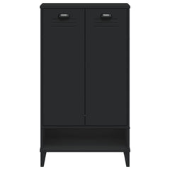 vidaXL Shoe Cabinet VIKEN Black Engineered Wood 6