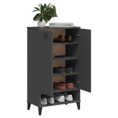 vidaXL Shoe Cabinet VIKEN Anthracite Grey Engineered Wood 4