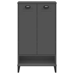 vidaXL Shoe Cabinet VIKEN Anthracite Grey Engineered Wood 6
