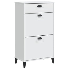 vidaXL Shoe Cabinet VIKEN White Engineered Wood 4