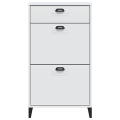 vidaXL Shoe Cabinet VIKEN White Engineered Wood 5