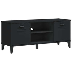 vidaXL Shoe Bench VIKEN Black 106x35x45 cm Engineered Wood 2