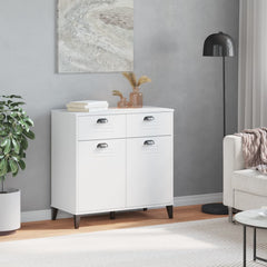 Sideboard "VIKEN" 80x40x80 cm Engineered Wood White