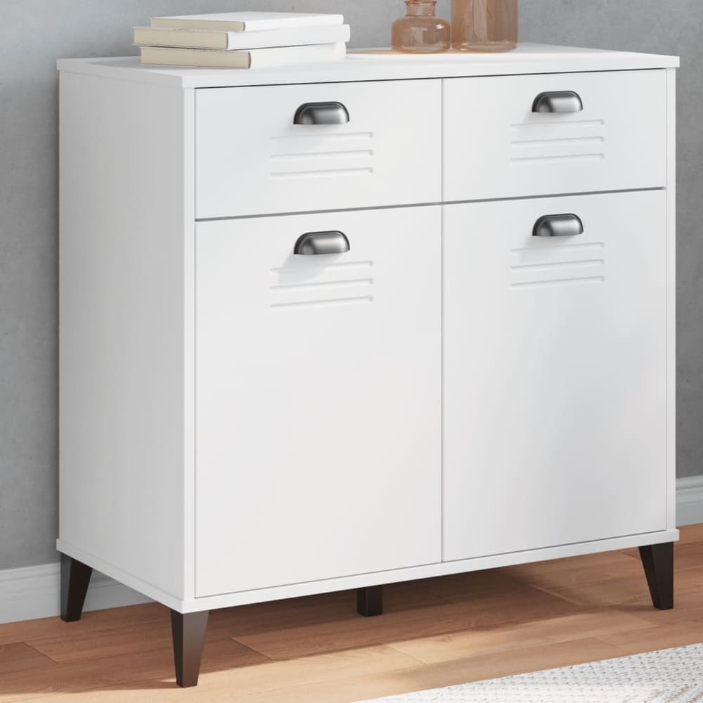 Sideboard "VIKEN" 80x40x80 cm Engineered Wood White