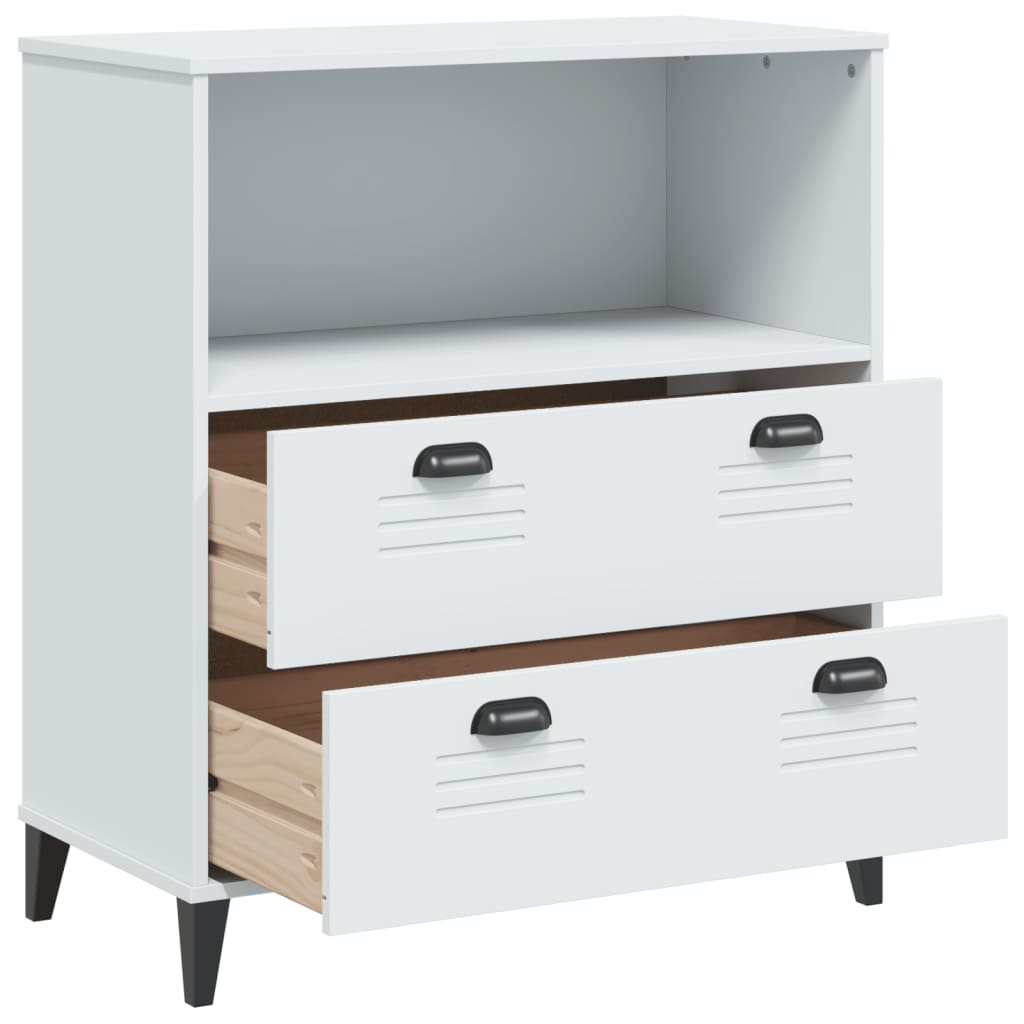 Bookcase "VIKEN" 80x40x90 cm Engineered Wood White