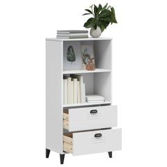 vidaXL Bookcase VIKEN White 60x35x123 cm Engineered Wood 4