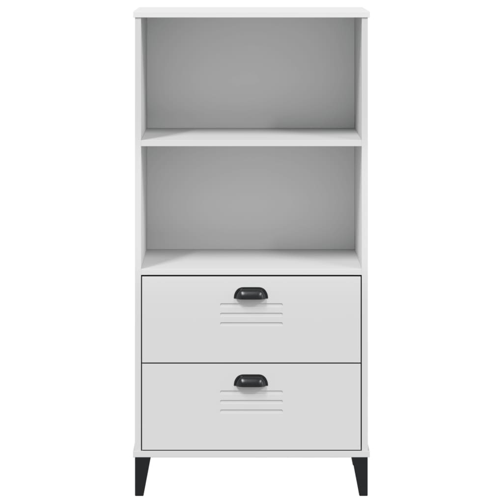 vidaXL Bookcase VIKEN White 60x35x123 cm Engineered Wood 6