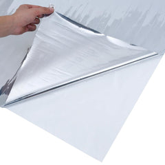 Solar Film Static Reflective Effect Silver PVC, image 5