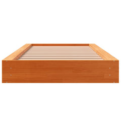 vidaXL Bed Frame | Wax Brown | Solid Pine Wood | Single | Durable | Bed Frame 4