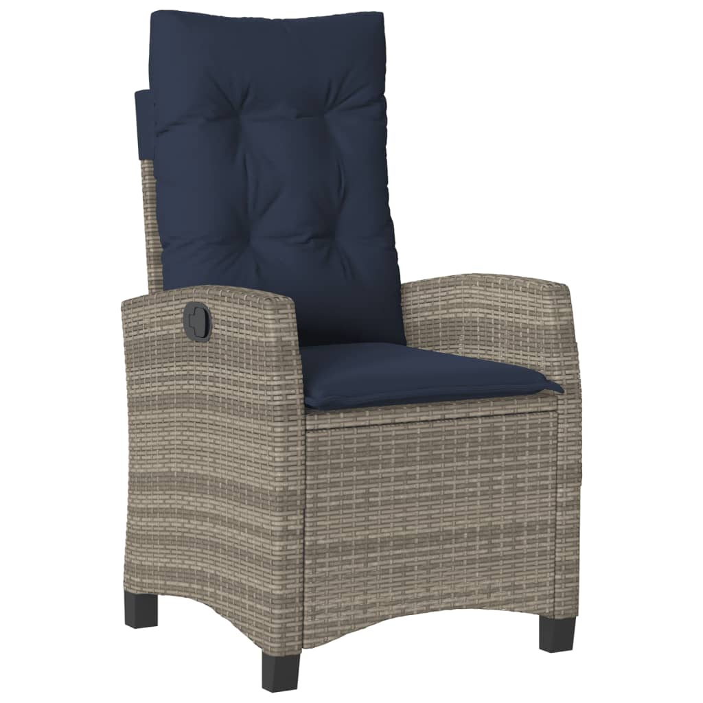 Garden Cushions Grey Poly Rattan chair