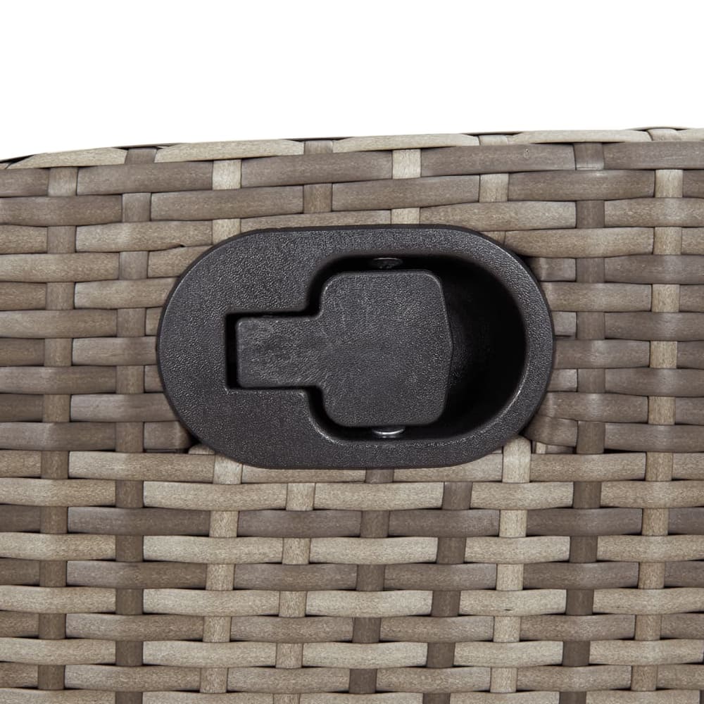 Garden Dining Cushions Grey Poly Rattan