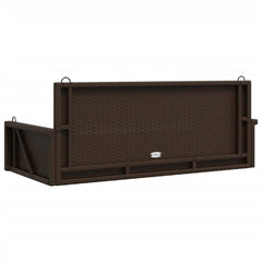 vidaXL Swing Bench Brown 119x56x48 cm Poly Rattan 6