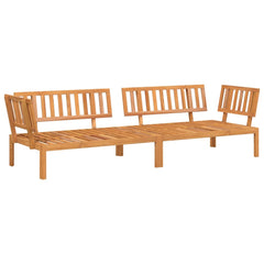 5 Piece Garden Pallet Sofa Set Solid Wood Acacia Natural 2x corner