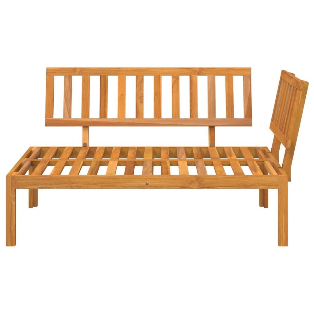 Garden Pallet Solid Wood Acacia brown Corner sofa