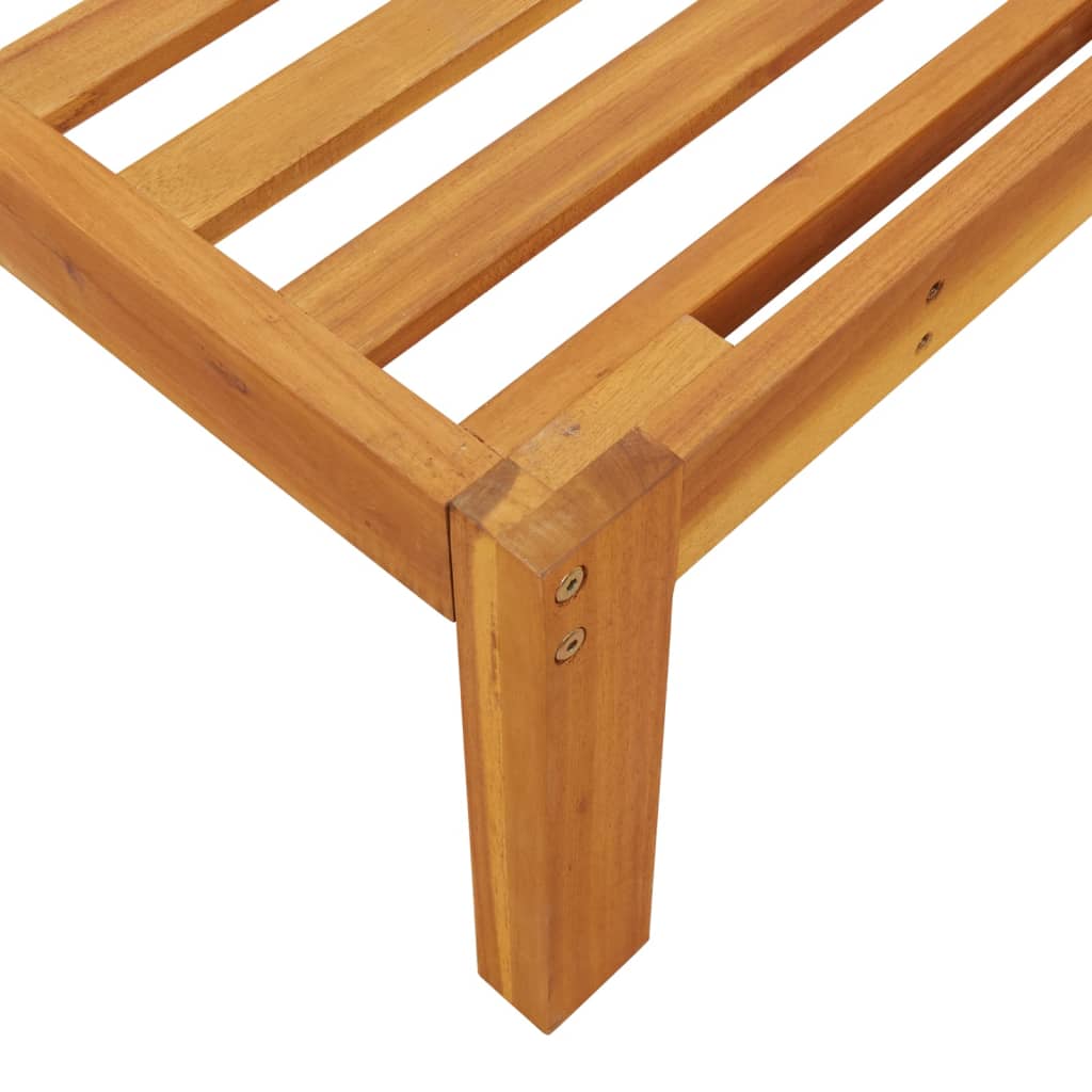 Garden Pallet Solid Wood Acacia brown Corner sofa