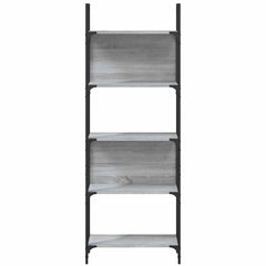 vidaXL Bookshelf 5-Tier Grey Sonoma 60.5x24x166.5 cm Engineered Wood 5