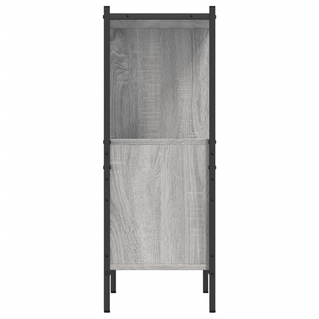 vidaXL Bookcase Grey Sonoma 72x28x77.5 cm Engineered Wood 6