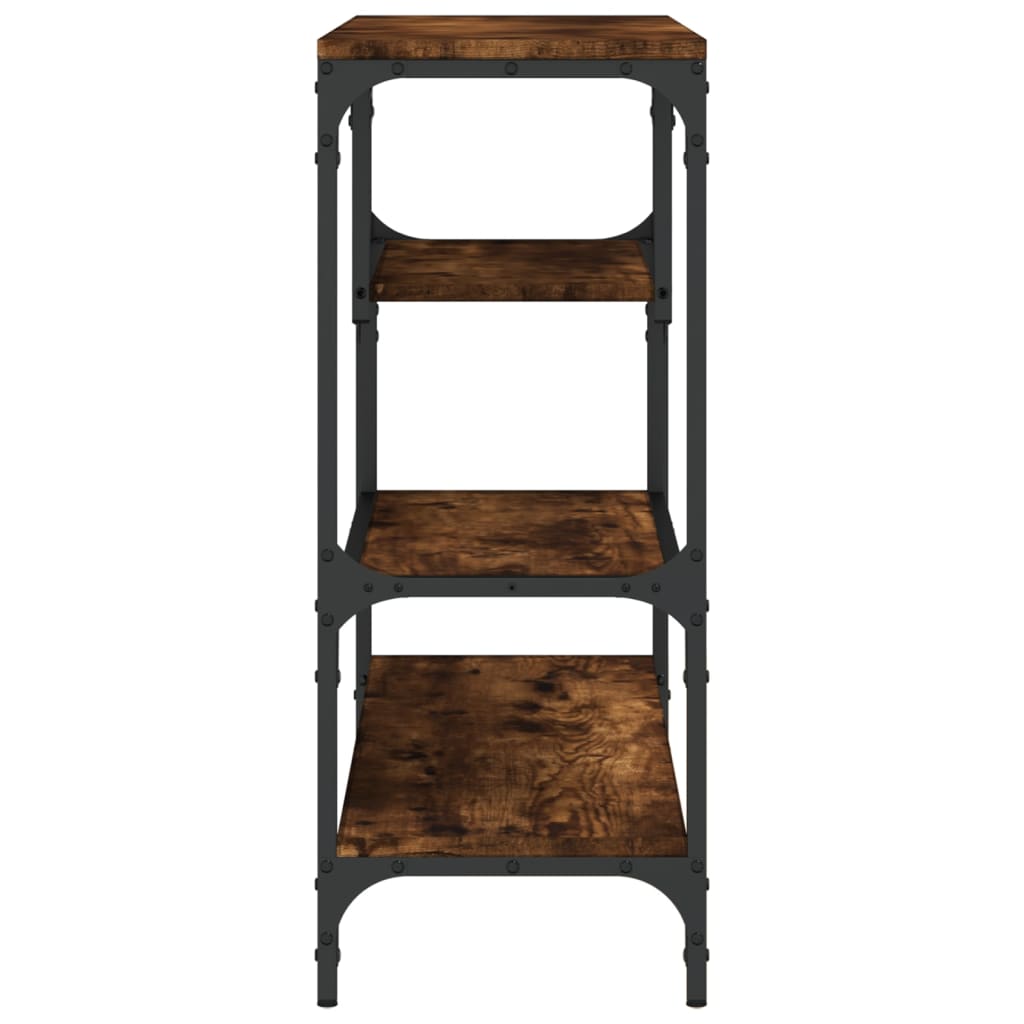 vidaXL Console Table Smoked Oak 100x30x75 cm Engineered Wood 6