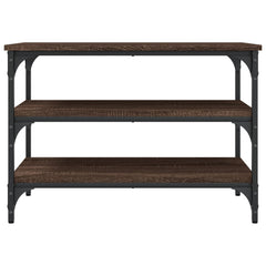 vidaXL Shoe Bench Brown Oak 70x38.5x49 cm Engineered Wood 5